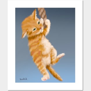 Hang on Tight Kitten Posters and Art